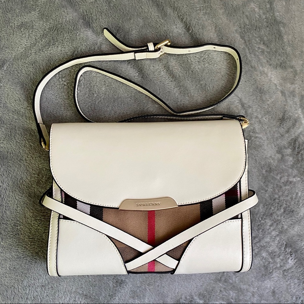 *SOLD* BURBERRY Cross Body Bag - White